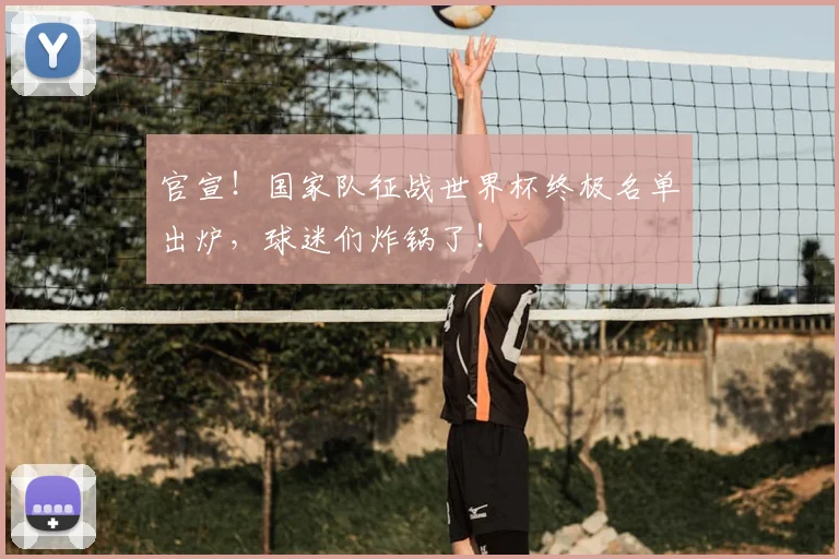 官宣！国家队征战世界杯终极名单出炉，球迷们炸锅了！